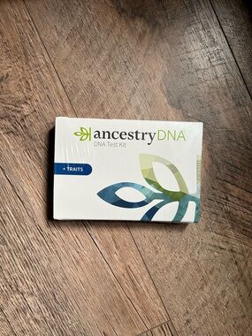 AncestryDNA + Traits DNA Test Kit - White with Green & Blue Accents